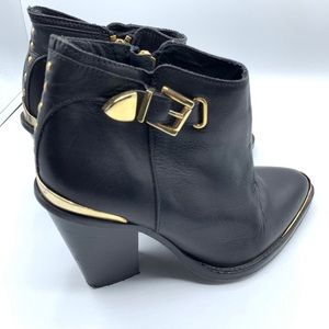Topshop Premium Parton Western Metal Accent Bootie